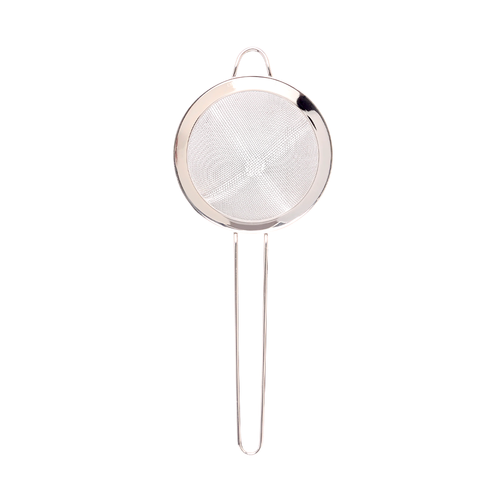 Cocktail Kingdom Coco Strainer Stainless Steel na beloj pozadini