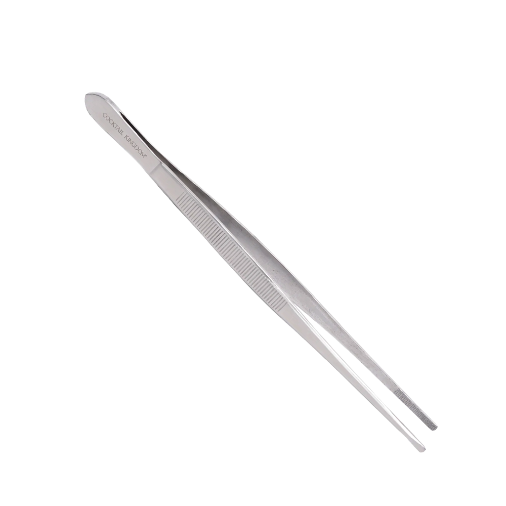 Cocktail Kingdom Garnish Tongs Stainless na beloj pozadini