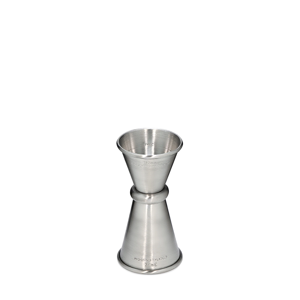 Cocktail Kingdom Japanese Jigger Stainless Steel 20ml/40ml na beloj pozadini
