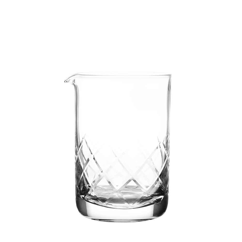 Cocktail Kingdom Mixing Glass Yarai 550ml na beloj pozadini