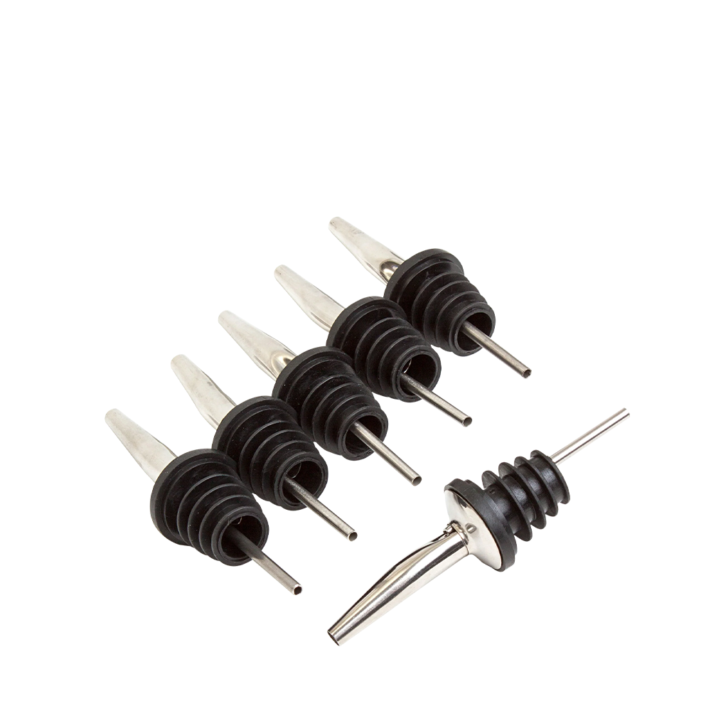 Cocktail Kingdom Speed Pourer Pack of 6 na beloj pozadini