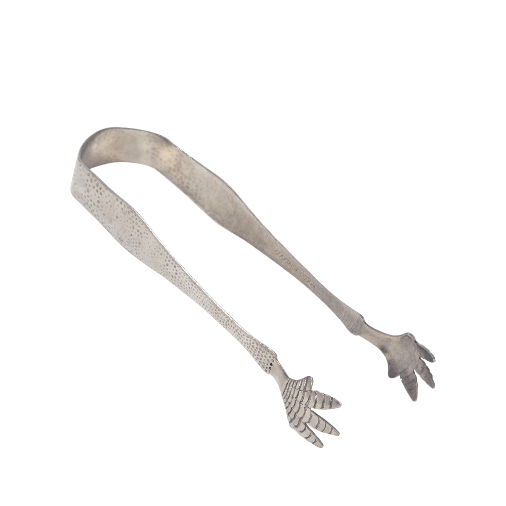 Cocktail Kingdom Talon Tongs Stainless na beloj pozadini