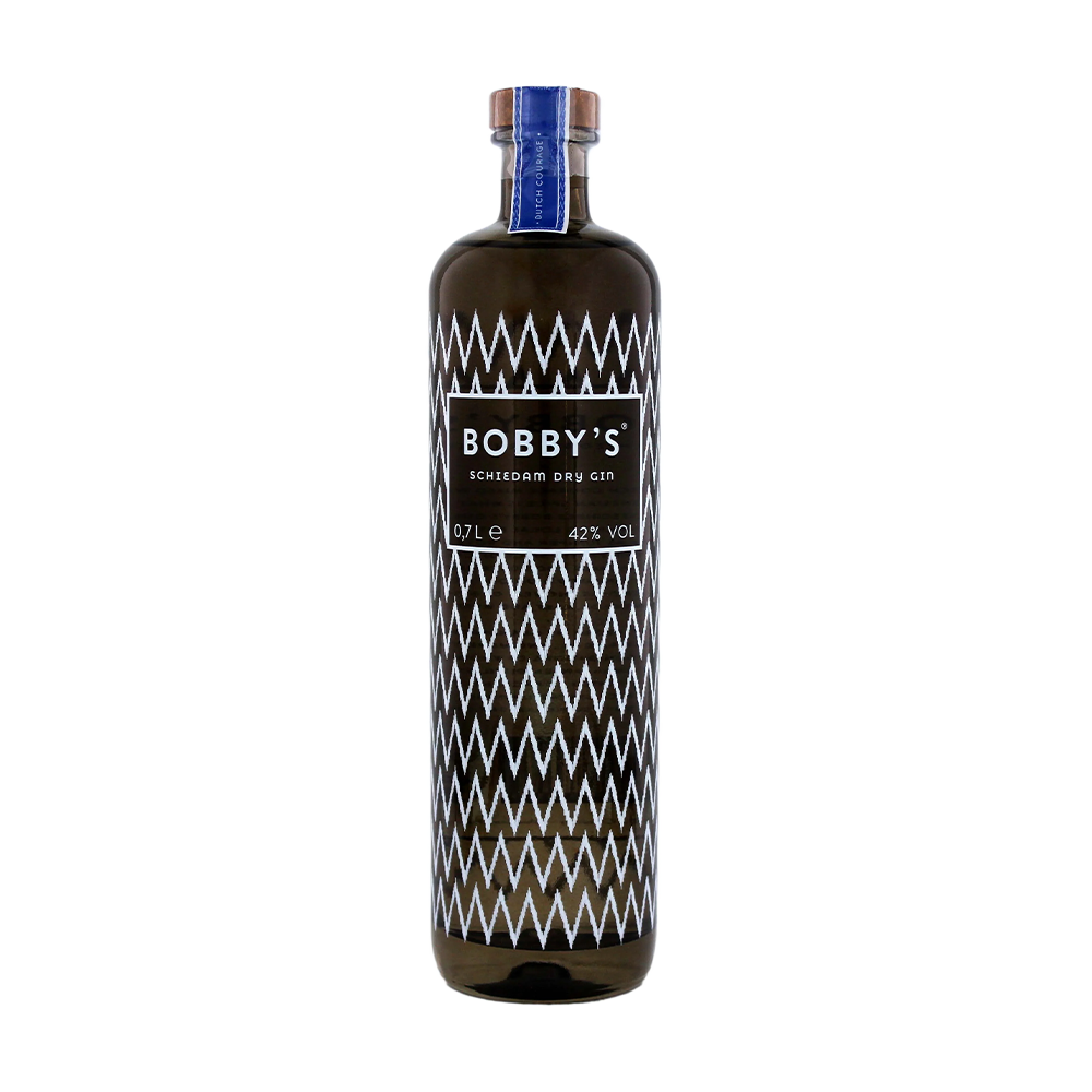 Bobby's Schiedam Dry Gin 42% Vol. 0,7L na beloj pozadini