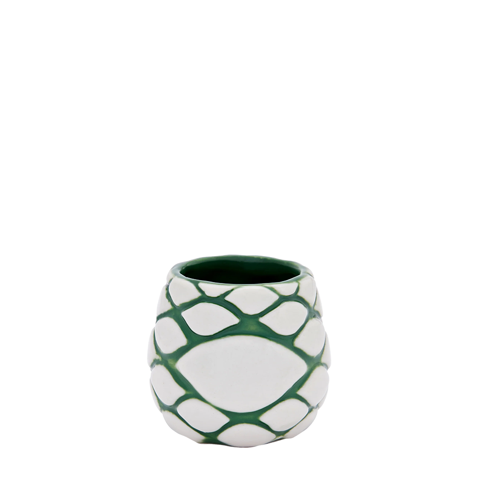 Cocktail Kingdom Agava Shot Glazed Ceramic na beloj pozadini