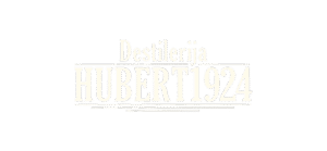 Destilerija Hubert 1924 logo na beloj pozadini