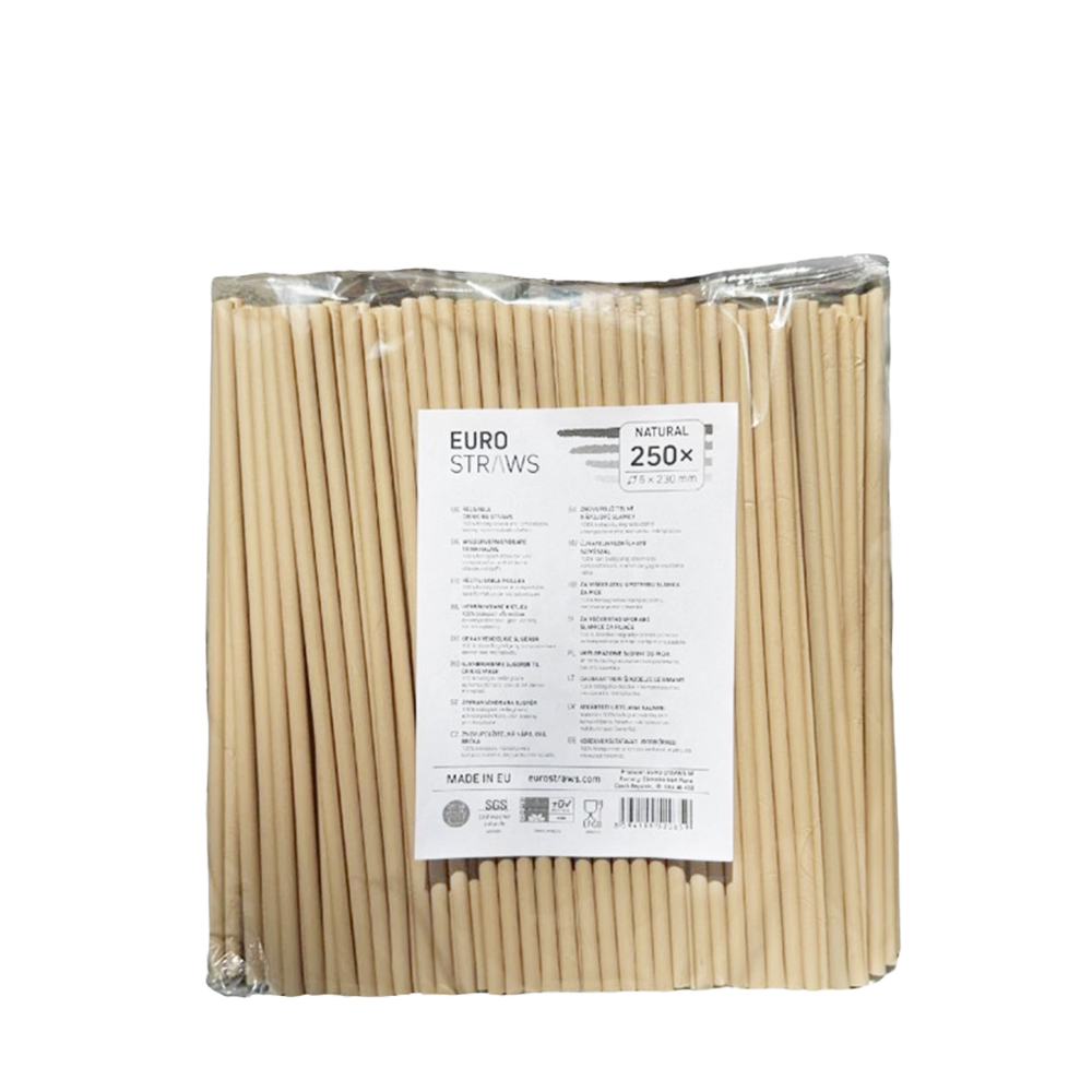 Euro Straws slamčice za piće – Slamčice Bež 6x230