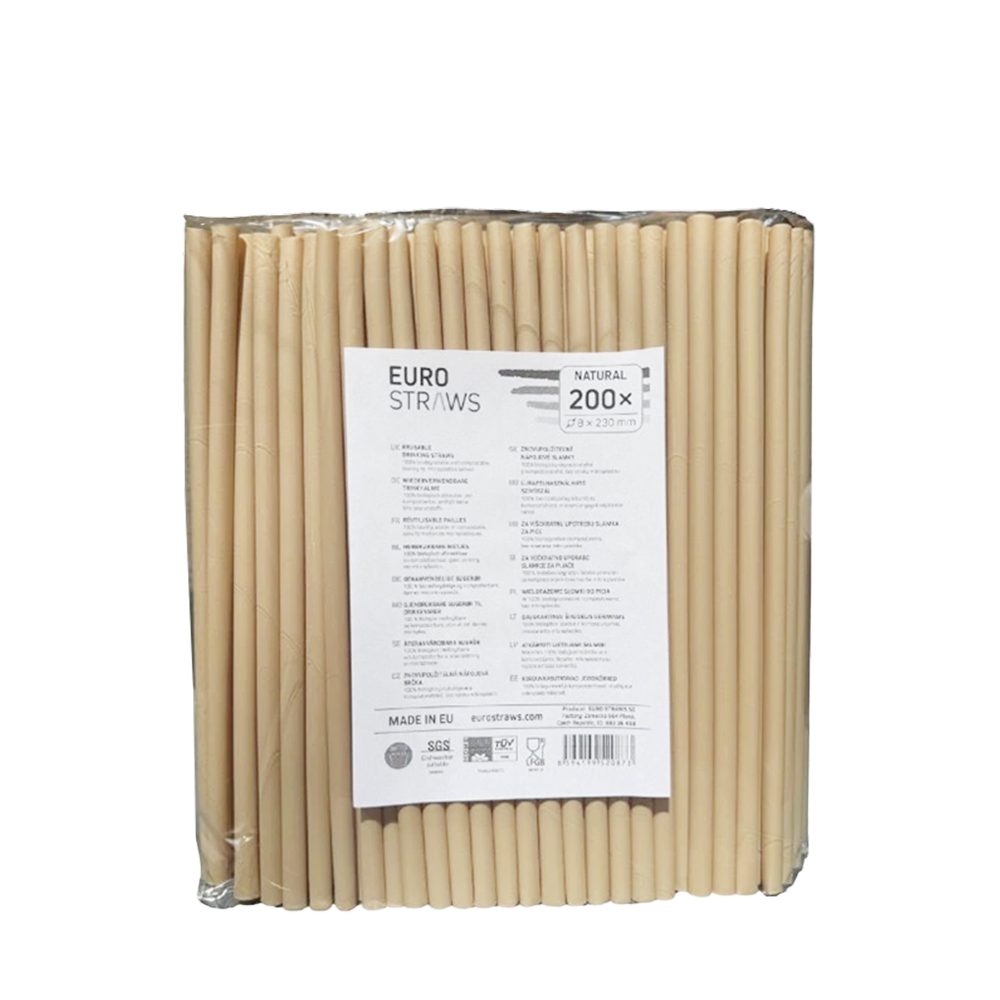 Euro Straws slamčice za piće – Slamčice Bež 8x230