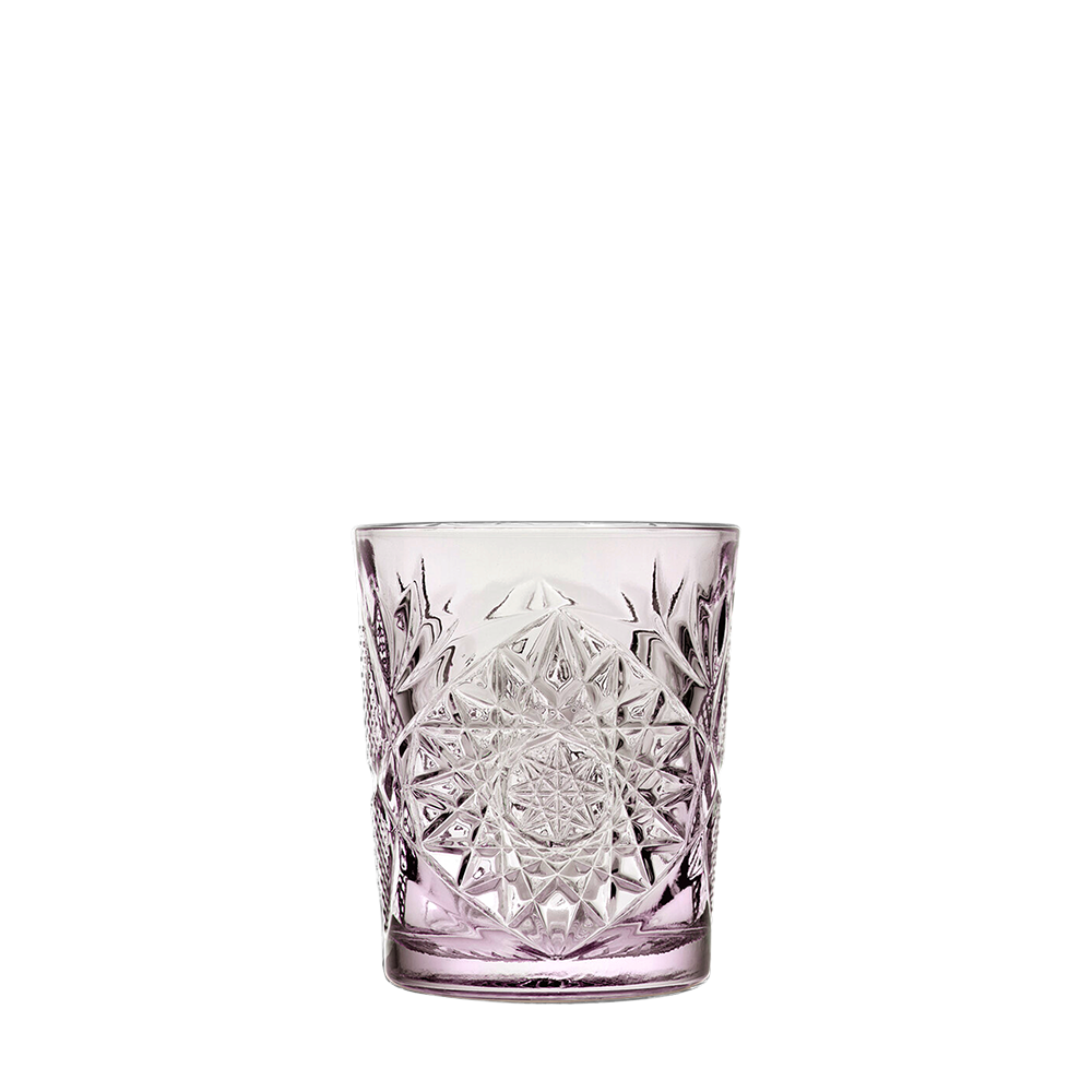 Staklena čaša ONIS Hobstar Colored Charm Lavender iz kolekcije ONIS na beloj pozadini