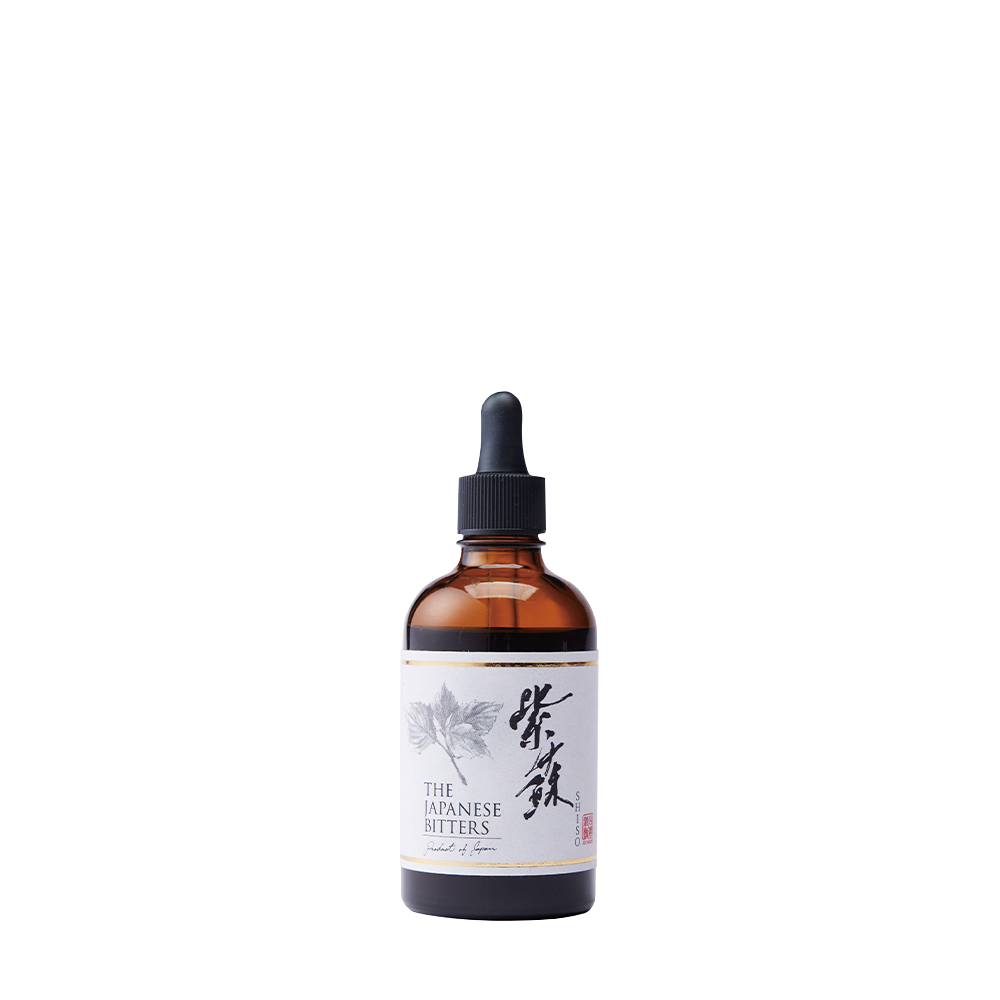 The Japanese Japanese Bitters Shiso 28% Vol. 0,1L na beloj pozadini