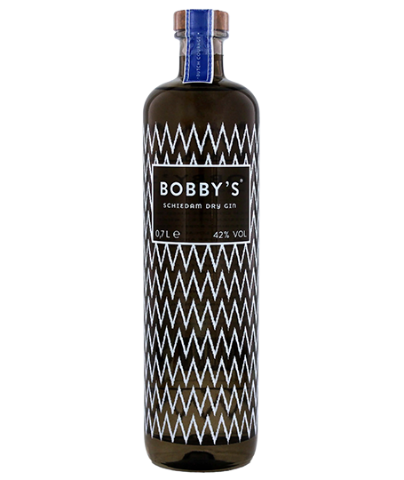 Bobby's Schiedam Dry Gin premium gin bottle