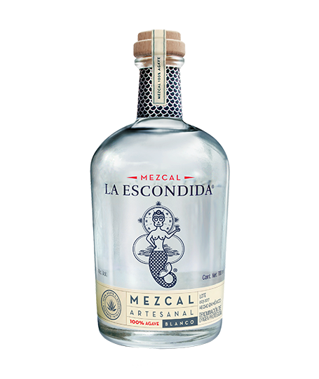 La Escondida Mezcal Blanco artisan mezcal bottle