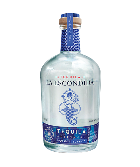 La Escondida Tequila Blanco agave tequila bottle