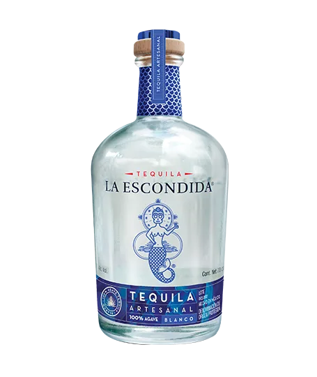 La Escondida Tequila Blanco agave tequila bottle